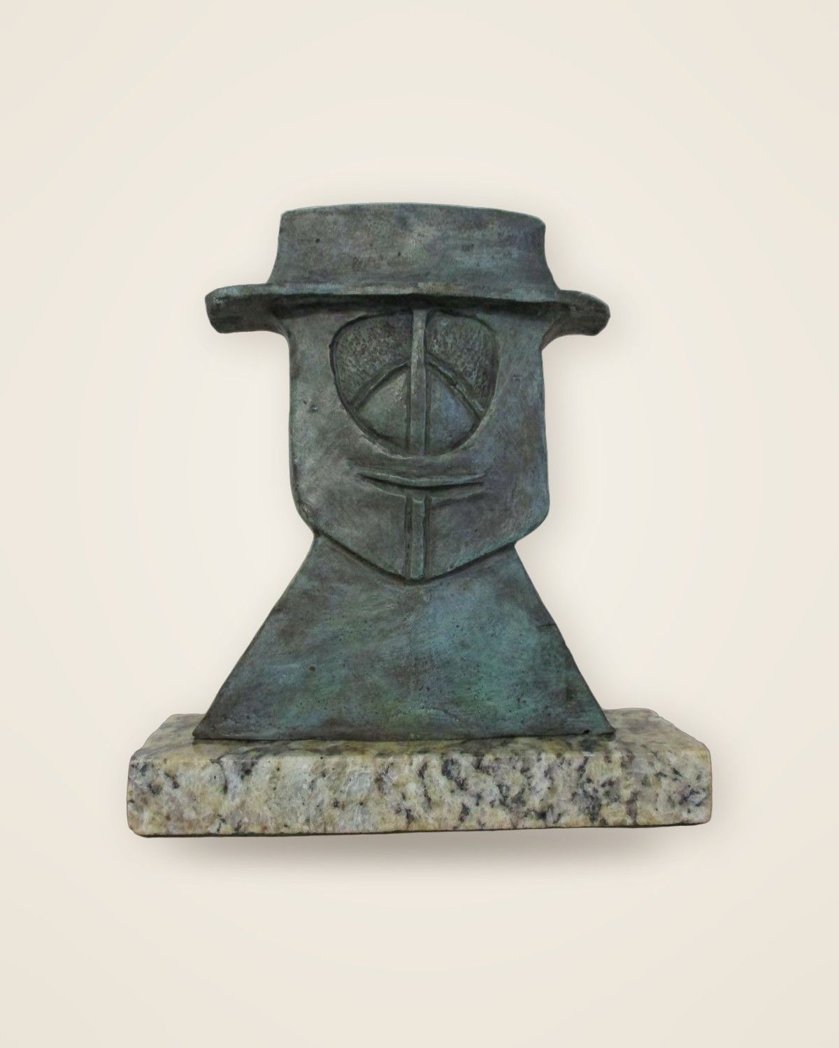 Man with Hat · reproducción en bronce de una obra de Rufino Tamayo