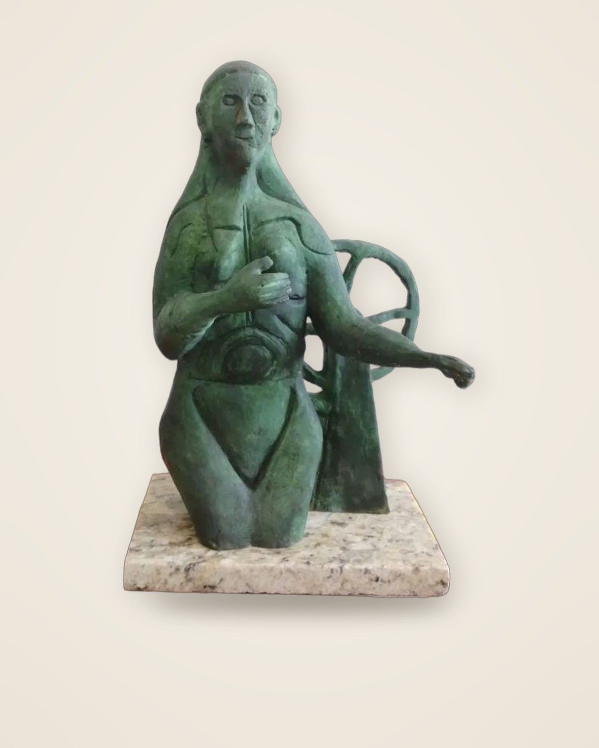 Helmsman · reproducción en bronce de una obra de Rufino Tamayo